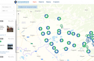 Интерактивная карта расскажет, как благоустраивается  Бердск