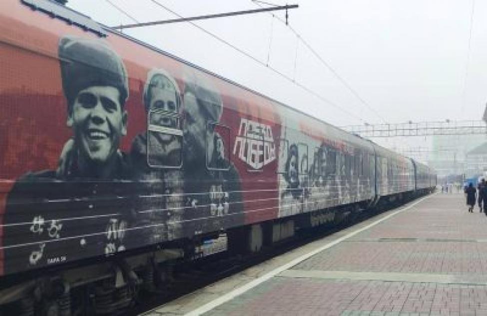 Бердчане массово отправились к победному поезду – музею, прибывшему в Новосибирскую область