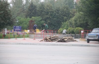 Начали ремонтировать фонтан «Желаний» в Бердске