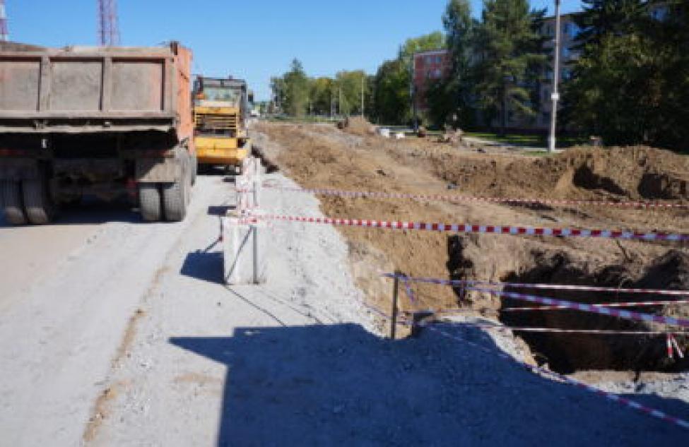 Полным ходом продвигается реконструкция улицы Черемушная в Бердске