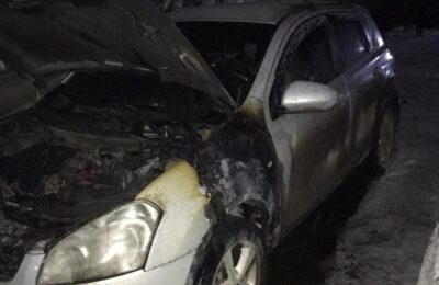В Бердске горел автомобиль