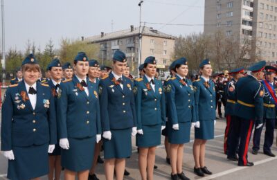 На площади Горького в Бердске состоялся Парад Победы