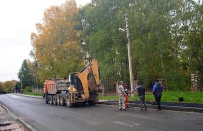 Три улицы в посёлке Вега в Бердске ремонтируют по программе БКАД