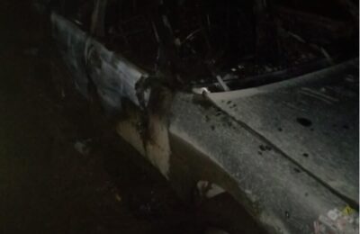 Машина загорелась вчера в Бердске