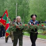 Бердские пограничники собрались у памятника бойцам пограничных войск