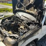 В Бердске загорелся автомобиль