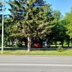 В Бердске выкашивают траву, метут тротуары и проводят ямочный ремонт на дорогах