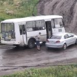 В Бердске в ДТП попали автобус и легковой автомобиль