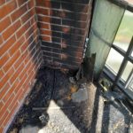 Лоджия загорелась в одной из квартир в доме на улице Первомайской в Бердске