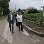 Пешеходный тротуар строят вдоль улицы Нахимова в Бердске