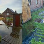 После ливней в Бердске дома на улице Партизанской оказались в воде