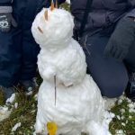 Первых снеговиков слепили бердчане