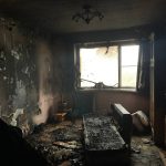 Выгорела полностью квартира в многоэтажке в Бердске