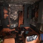 Бердчанин получил ожоги, пытаясь спасти имущество