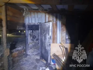 Баня горела в Бердске в субботу