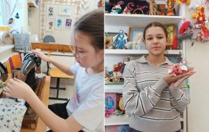 Воспитанницы клуба «Прогресс» в Бердске сшили мамам в подарок косметички
