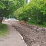 Начаты работы по обновлению асфальта рядом медкорпусом на Боровой в Бердске