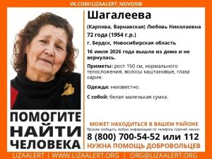 В Бердске ищут 72-летнюю пенсионерку