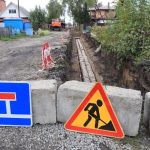 Ремонт теплотрассы на улице Лермонтова в Бердске продолжается