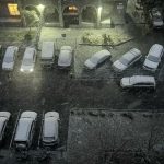 Первым снегом завалило районы Новосибирской области 15 октября